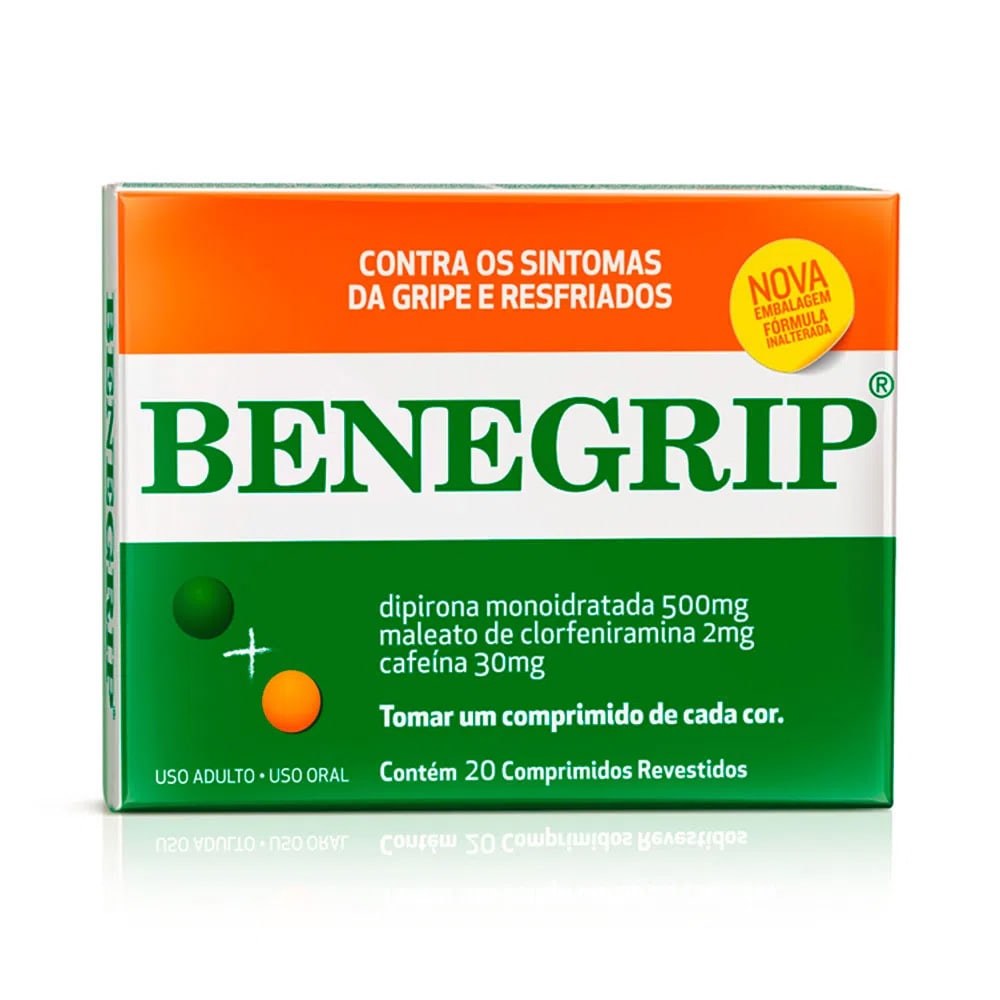 Benegrip com 20 Comprimidos Revestidos